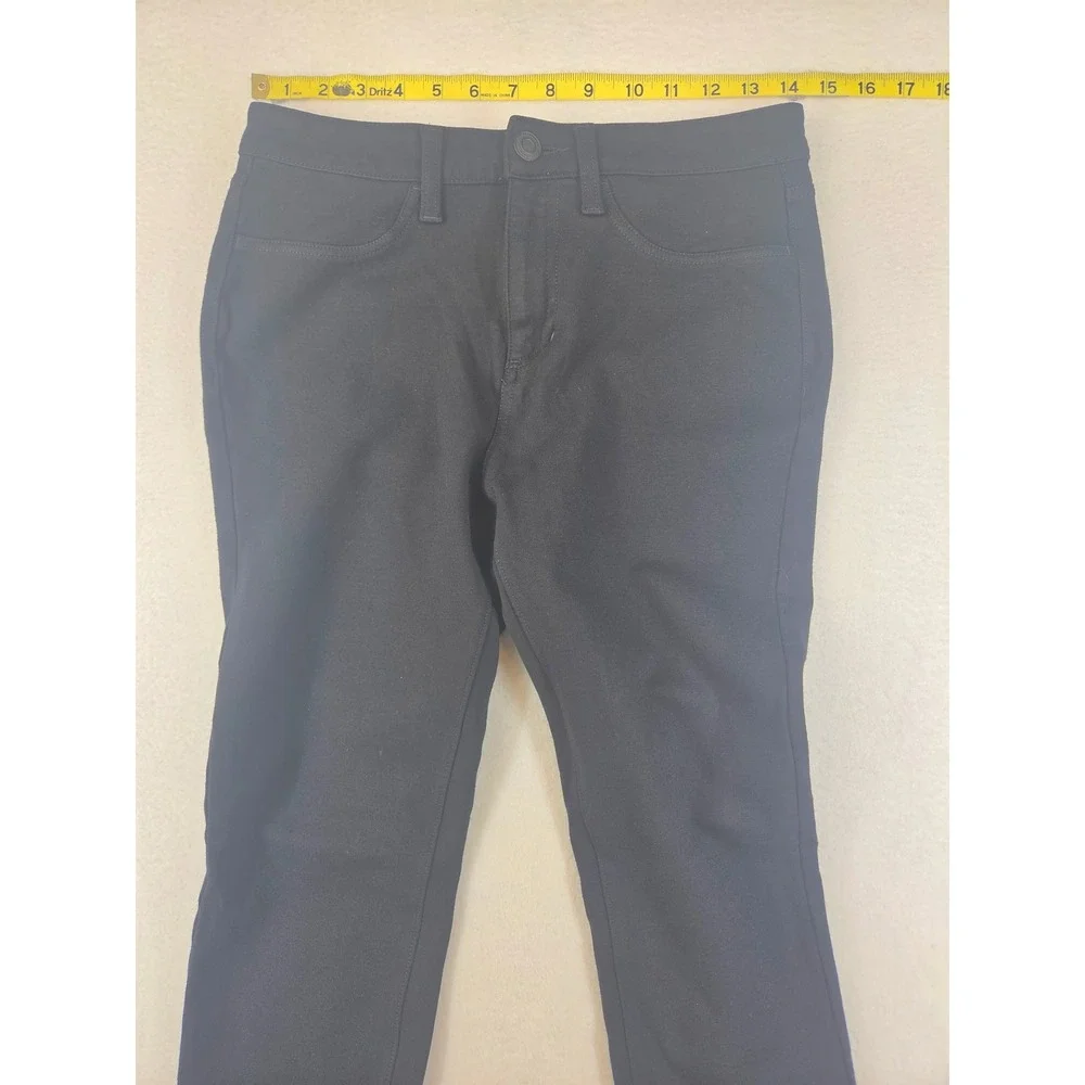 LC Lauren Conrad Womens Black Skinny Stretch Pants Size M Rayon Blend RN 73277